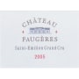 Chateau Faugeres  2005 Front Label