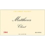Matthews Winery Claret 2004 Front Label