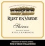 Rust en Vrede Stellenbosch Shiraz 2003 Front Label
