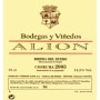 Tempos Vega Sicilia Alion  2003 Front Label
