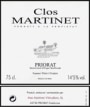 Clos Martinet Priorat 2003 Front Label