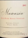 Marcassin Blue Slide Ridge Pinot Noir 2003 Front Label