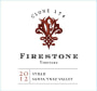 Firestone Clone 174 Syrah 2012 Front Label