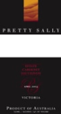 Pretty Sally Estate Cabernet Sauvignon 2003 Front Label