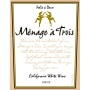 Menage a Trois White Blend 2007 Front Label
