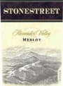 Stonestreet Merlot 2004 Front Label