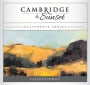 Cambridge California Cellars Cambridge & Sunset Chardonnay 2013 Front Label