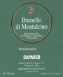 Caparzo Brunello di Montalcino 2003 Front Label
