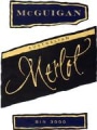 McGuigan Brothers Bin 3000 Merlot 1999 Front Label