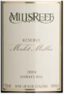 Mills Reef Merlot/Malbec 2004 Front Label