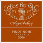 Clos du Val Carneros Estate Pinot Noir 2006 Front Label