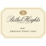 Bethel Heights Pinot Gris 2007 Front Label