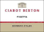 Ciabot Berton Fisetta Barbera d'Alba 2012 Front Label