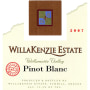 WillaKenzie Estate Pinot Blanc 2007 Front Label