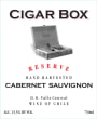 Cigar Box Cigar Box Cabernet Sauvignon Reserve 2015 Front Label