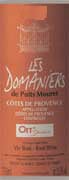 Domaines Ott Les Domaniers Cotes de Provence Rose 2007 Front Label