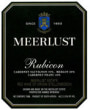 Meerlust Rubicon 2003 Front Label