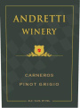Andretti Pinot Grigio 2015 Front Label