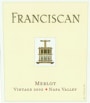 Franciscan Estate Merlot 2005 Front Label