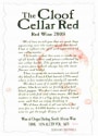 Cloof The Cloof Cellar Blend Red 2008 Front Label