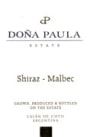 Dona Paula Estate Malbec-Syrah 2006 Front Label
