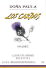 Los Cardos Malbec 2007 Front Label