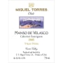 Miguel Torres Manso de Velasco Cabernet Sauvignon 2005 Front Label