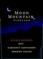 Moon Mountain Reserve Cabernet Sauvignon 2003 Front Label
