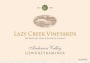 Lazy Creek Vineyards Gewurztraminer 2014 Front Label