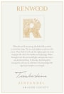 Renwood Timberline Zinfandel 2012  Front Label