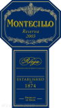 Bodegas Montecillo Rioja Reserva 2003 Front Label