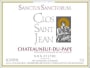 Clos Saint Jean Sanctus Sanctorum 2009 Front Label