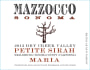 Mazzocco Maria Petite Sirah 2013 Front Label
