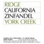 Ridge York Creek Zinfandel 2006 Front Label
