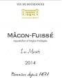 Domaine Collin Bourisset Macon Fuisse Les Monts 2014 Front Label