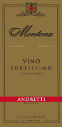 Andretti Montona Vino Fortissimo Zinfandel 2009 Front Label