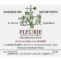 Duboeuf Fleurie Domaine des Quatre Vents 2007 Front Label