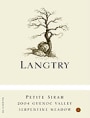Langtry Estate Serpentine Meadow Petite Sirah 2004 Front Label