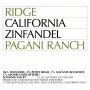 Ridge Pagani Ranch Zinfandel 2006 Front Label
