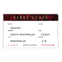 R Wines Boarding Pass First Class Shiraz 2006 Front Label