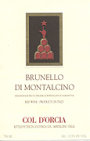 Col d'Orcia Brunello di Montalcino 2003 Front Label