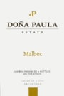 Dona Paula Estate Malbec 2006 Front Label