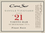 Cono Sur Viento Mar Block 21 Single Vineyard Pinot Noir 2012 Front Label