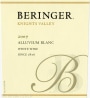 Beringer Knights Valley Alluvium Blanc 2007 Front Label