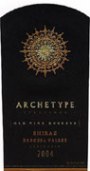 Archetype Old Vine Reserve Shiraz 2004 Front Label