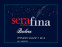 Serafina Cellars Barbera 2012  Front Label