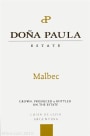 Dona Paula Estate Malbec 2008 Front Label