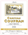 Chateau Coufran Haut-Medoc 2003 Front Label
