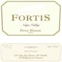 Pine Ridge Fortis Cabernet Sauvignon 2005 Front Label