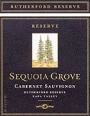 Sequoia Grove Reserve Cabernet Sauvignon 2004 Front Label
